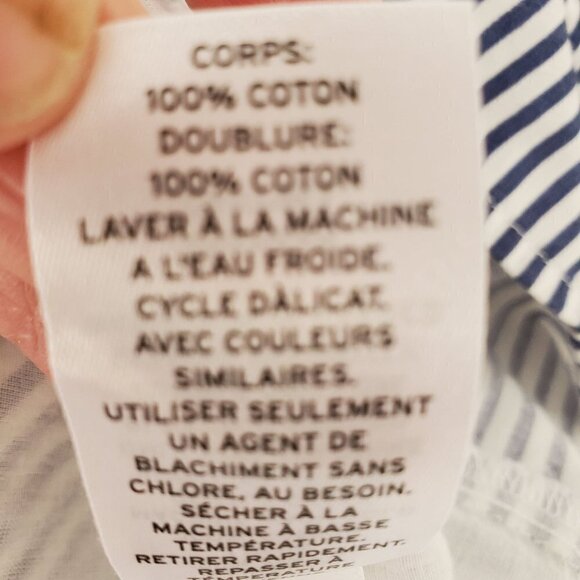 2 Pc Striped Tucker Tate Dress + Something Navy Blouson Top Baby Girl 24 Mo - Picture 12 of 13